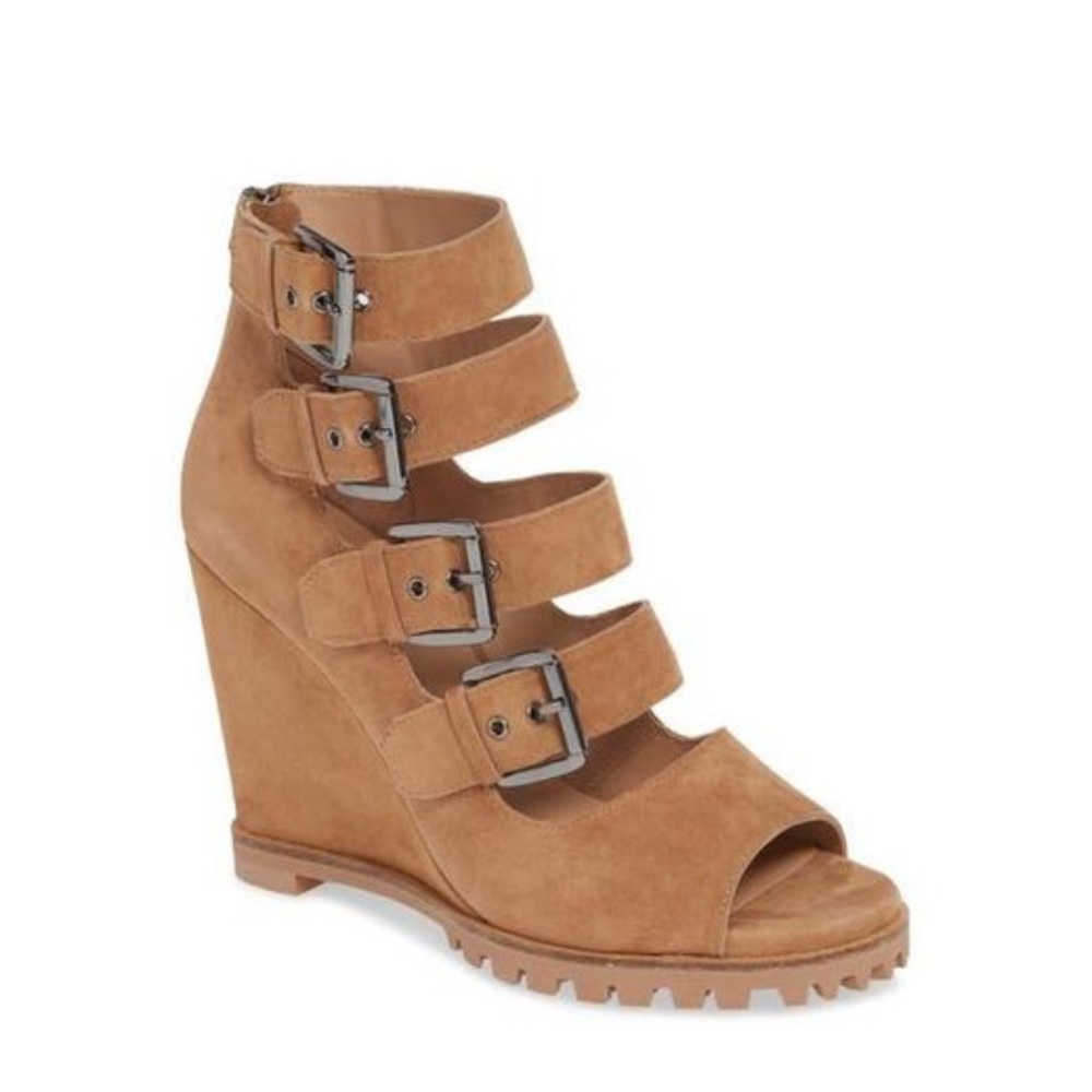 Linea Paolo Women's Wisteria Buckle Wedge Sandal
